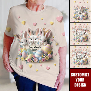 Grandma's Kids-Personalized Grandma T-Shirt