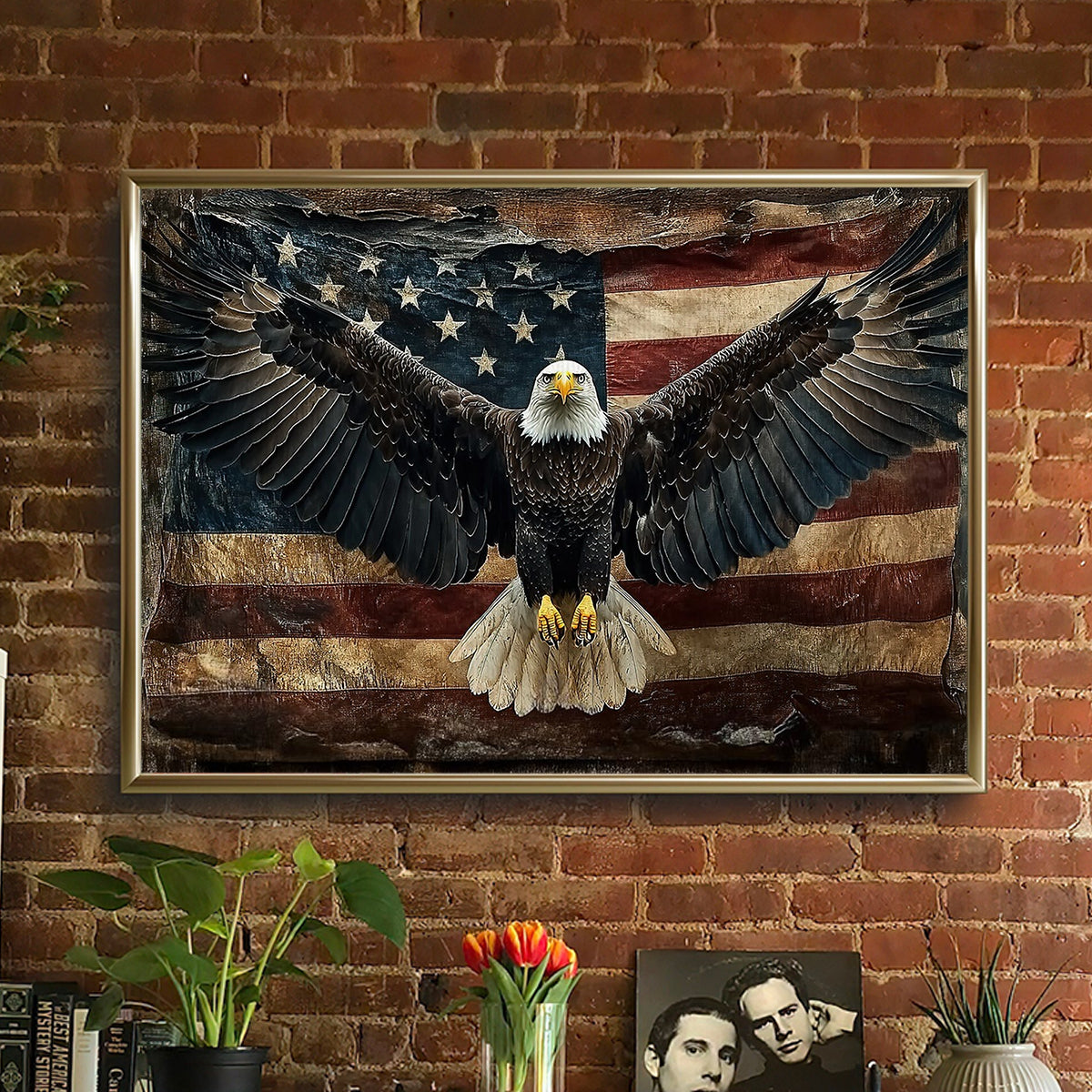 July 4th Eagle Poster-Gift For Christians, Eagle Lovers