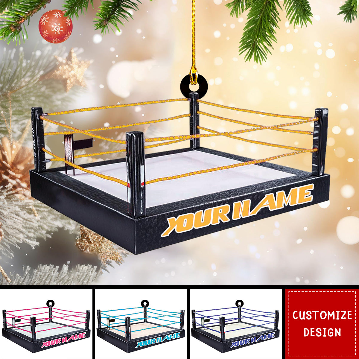 Personalized Wrestling Christmas Ornament Gift For Wrestler - 2025 New Release