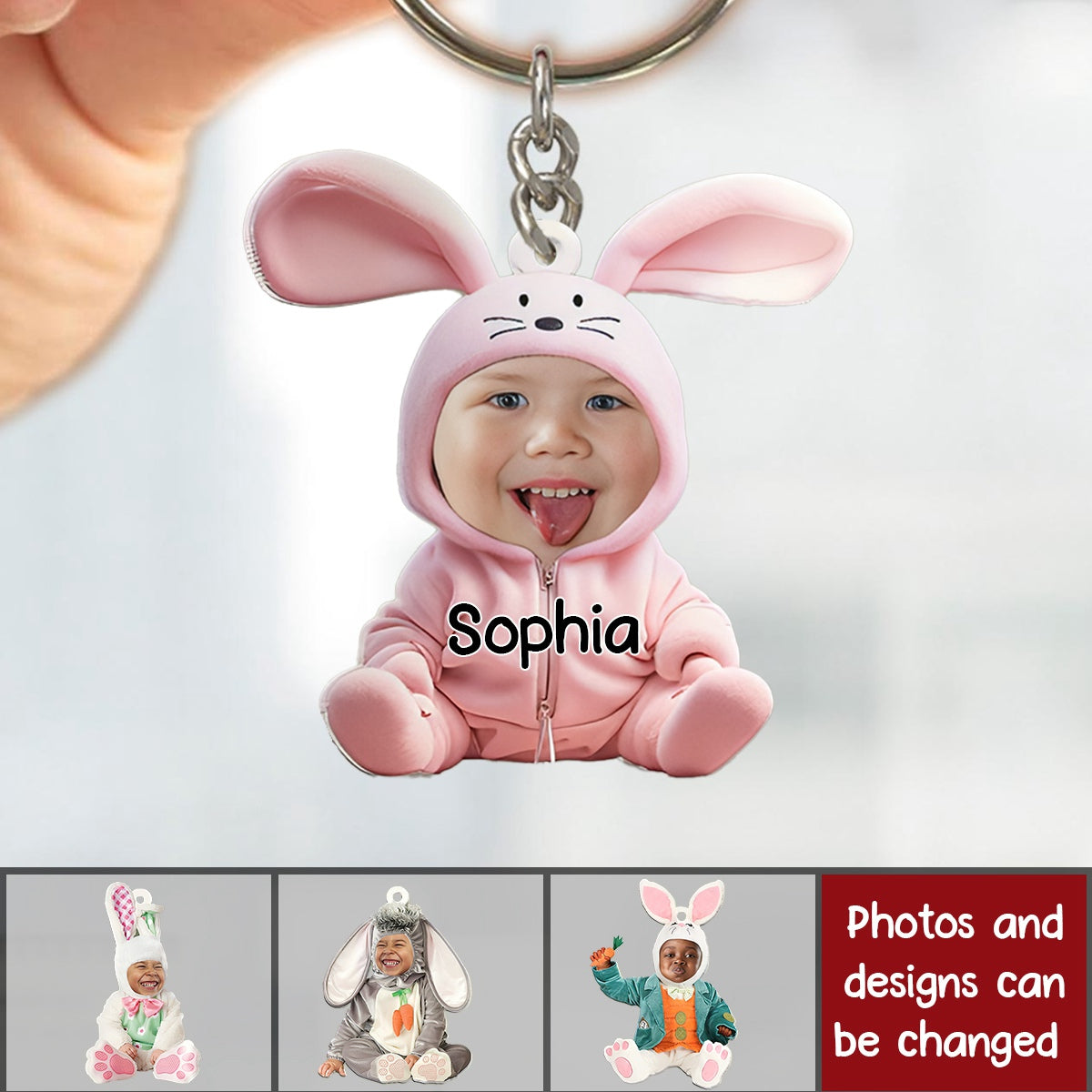 Custom Photo Gifts For Easter Baby-Acrylic Keychain