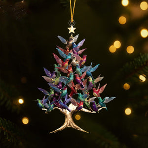 2025 New Release - Colorful Hummingbird Christmas Ornament-Gift For Hummingbird Lover