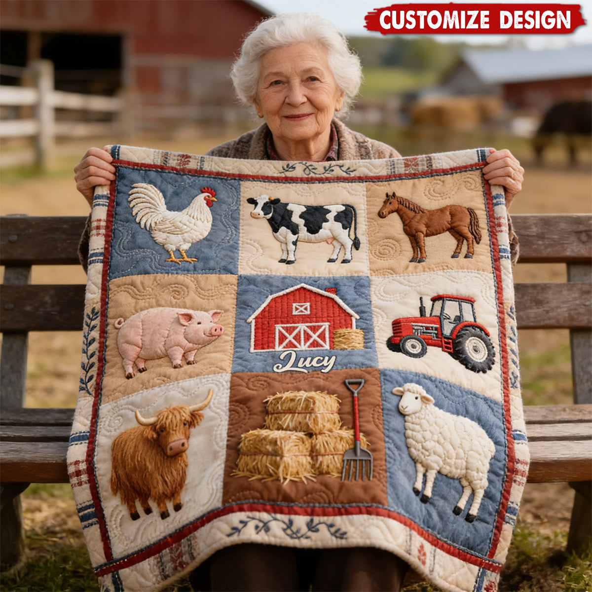 Farm Life - Personalized Farmer Blanket