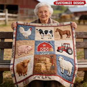 Farm Life - Personalized Farmer Blanket