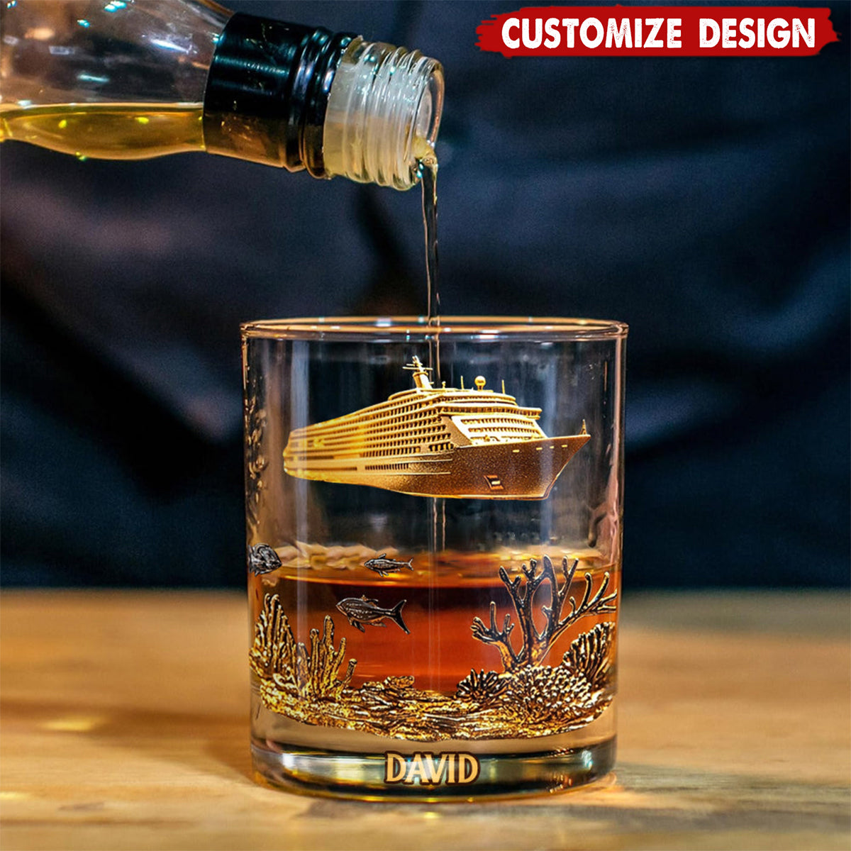 Cruise Life - Personalized Cruising Whiskey Decanter Set