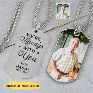 Custom Photo I Miss You  - Memorial Personalized Custom Necklace - Sympathy Gift, Gift For Family Members