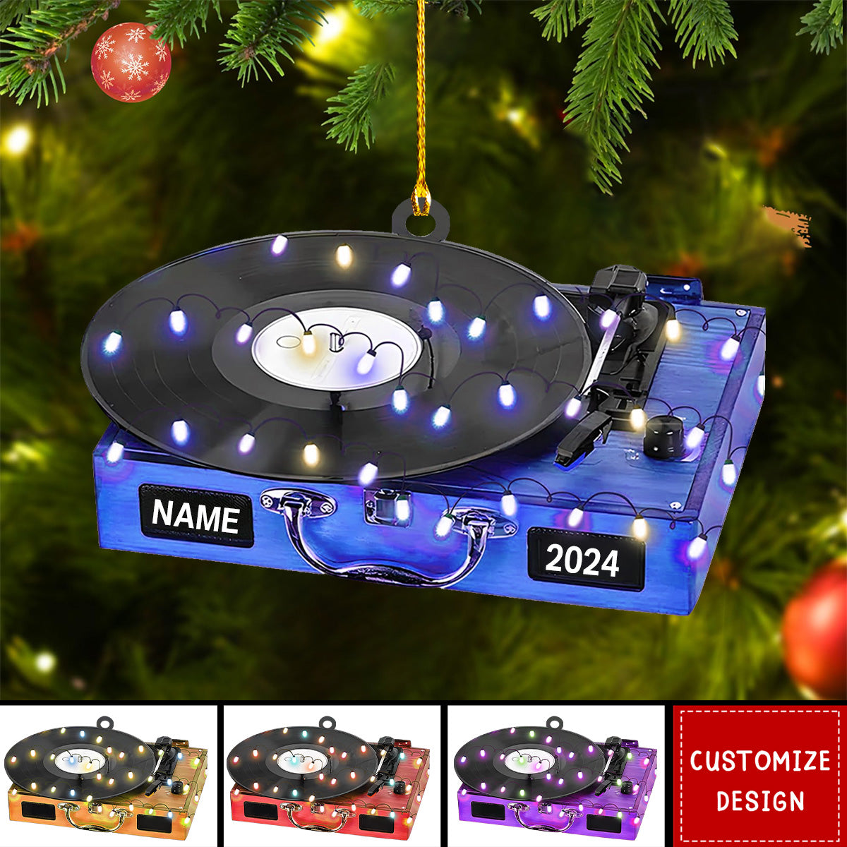2024 New Release Personalized DJ Christmas Ornament - Gift For DJ Lover