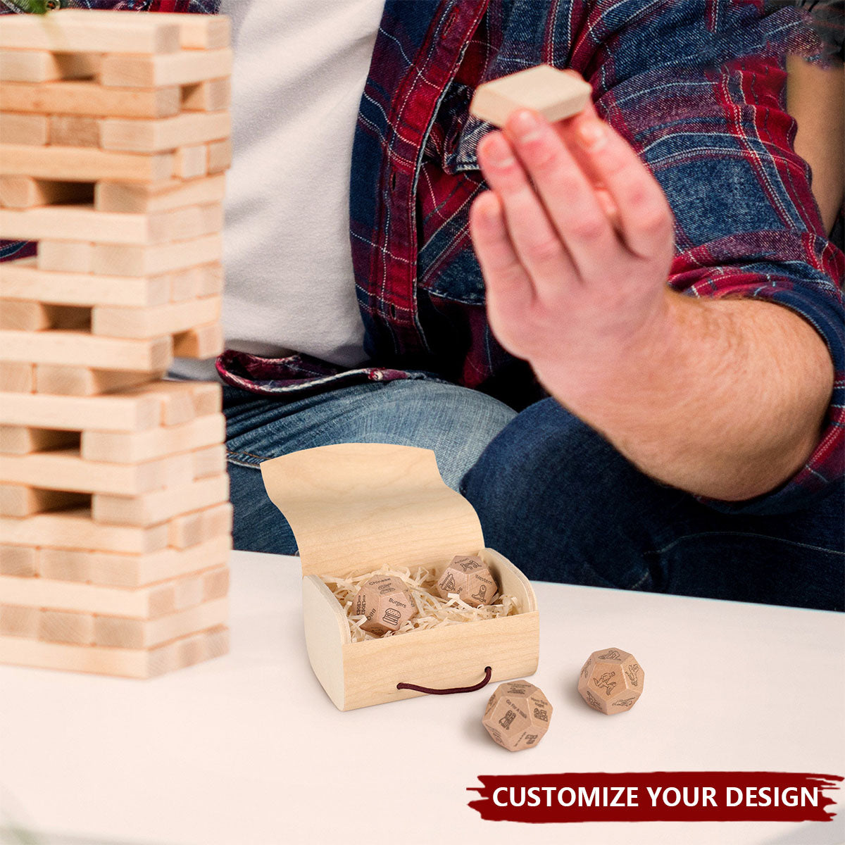 Personalized Date Night Dice - Date Night Gifts, Date Night Ideas, Custom Anniversary Gifts, Gift for Couples