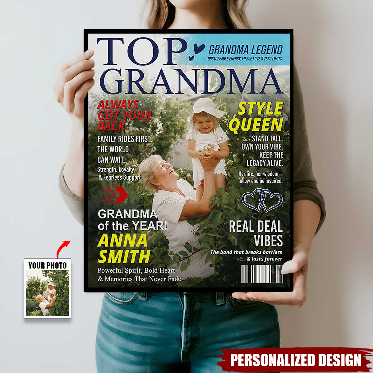Personalized Grandma Magazine Poster-Gift for Grandma