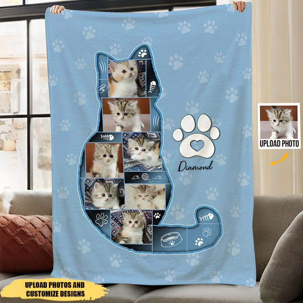 Custom Cat Photo - Personalized Photo Blanket