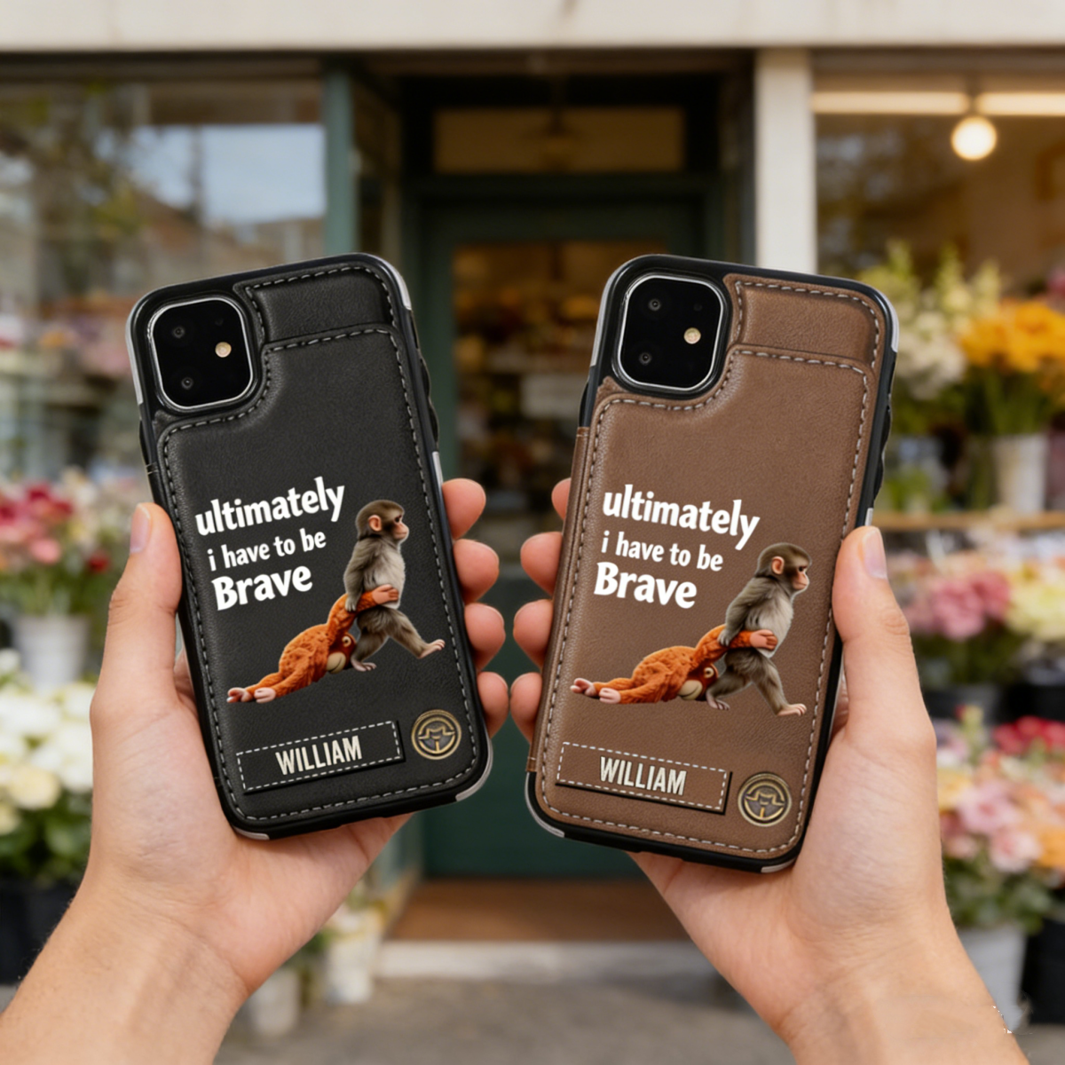 Monkey Punch Personalized Wallet Phone Case