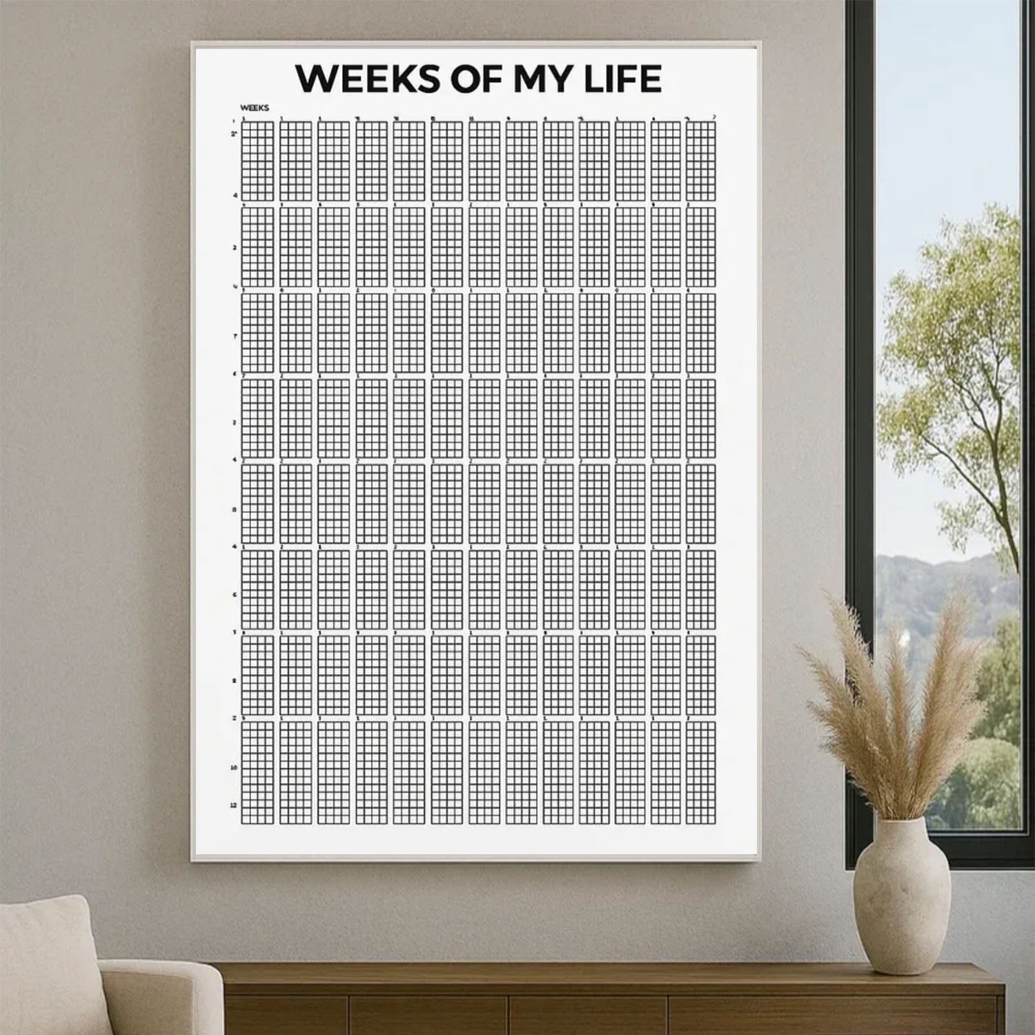 Weeks Of My Life - Motivational Life Calendar Poster