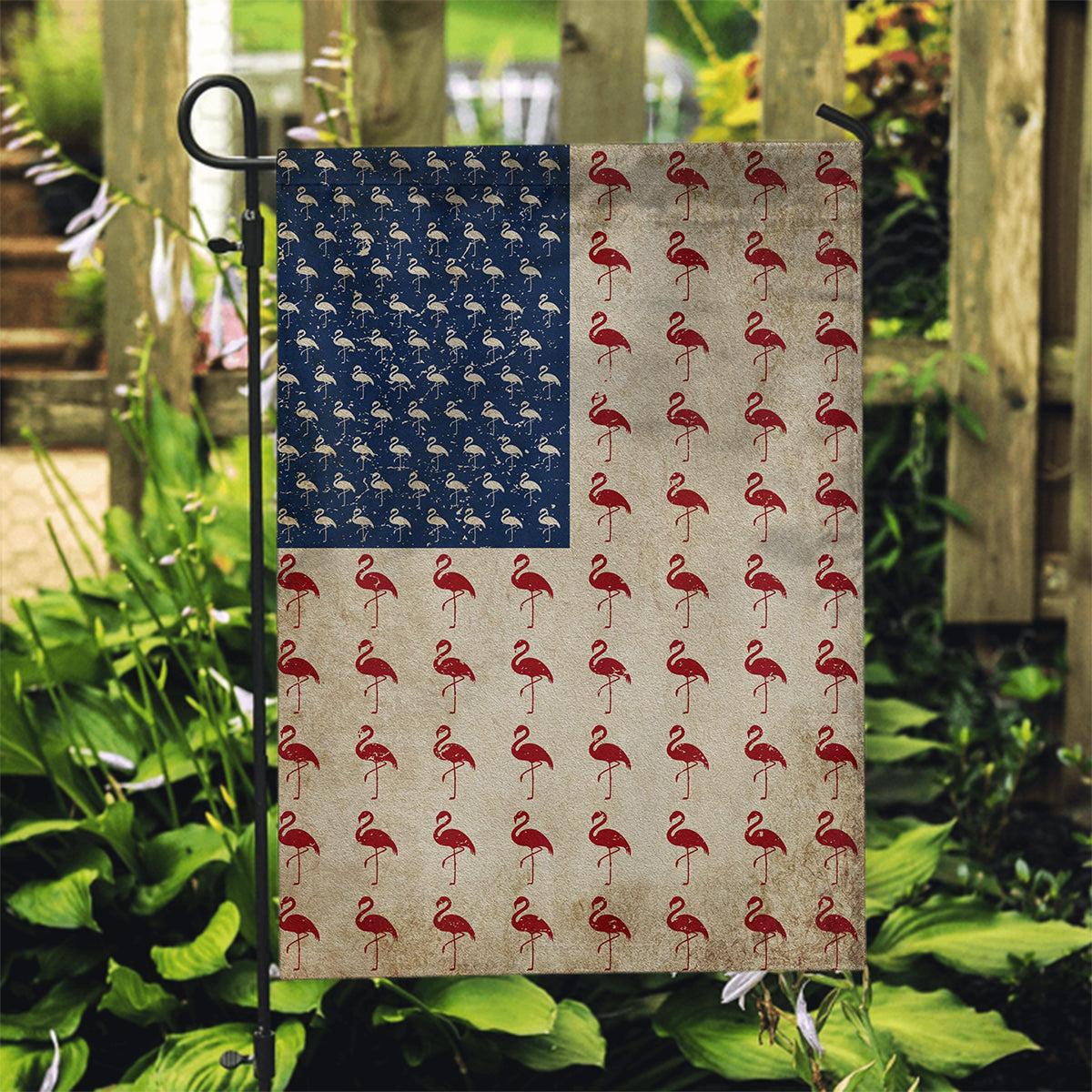 July 4th Flamingo American Garden Flag & House Flag-Gift For Flamingo Lovers