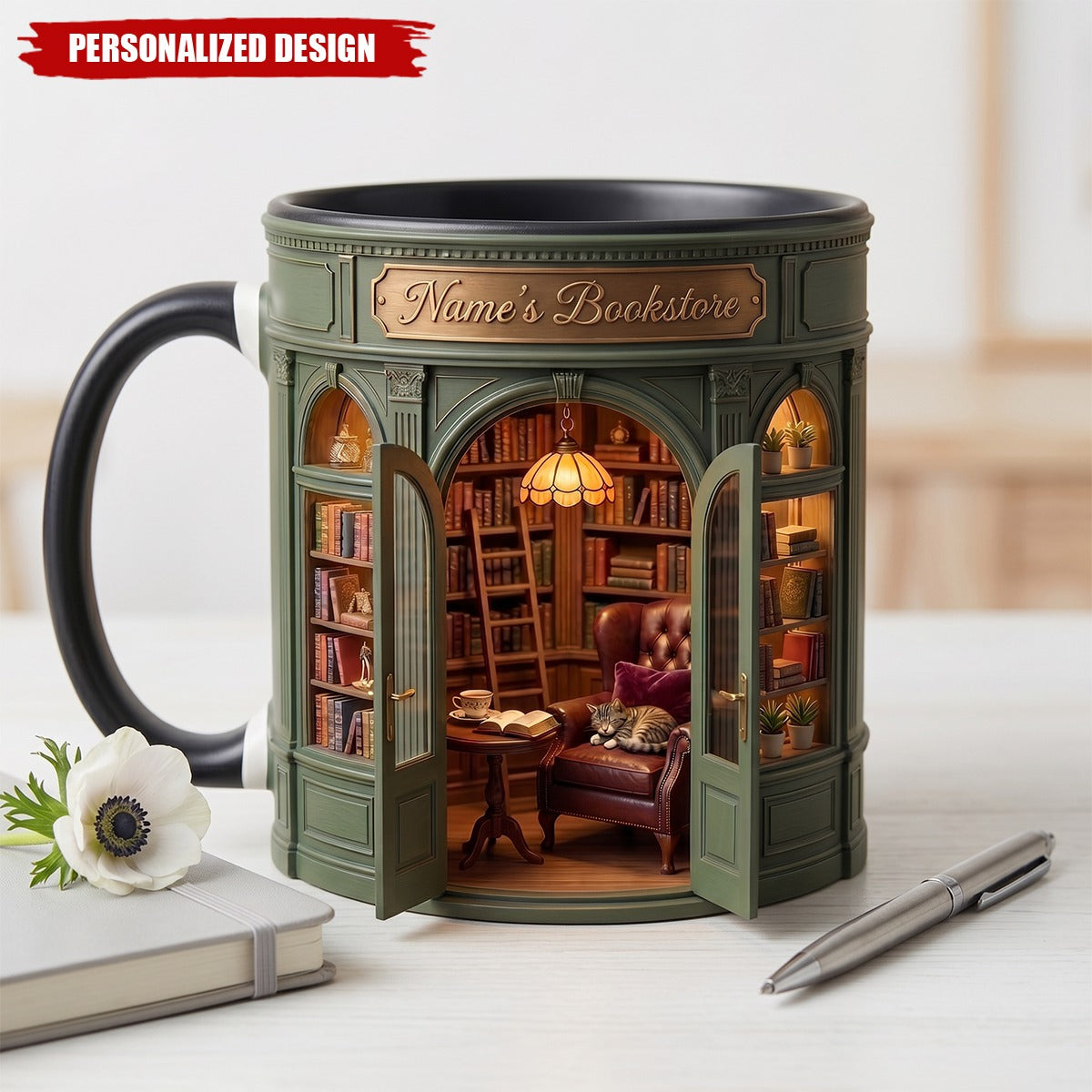 Personalized Owner Book Store Mug-Book Lover Gift