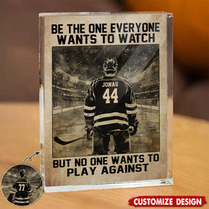 Personalized Hockey Acrylic Plaque - Gift For Hockey Lovers