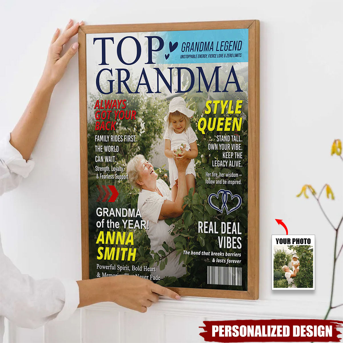 Personalized Grandma Magazine Poster-Gift for Grandma