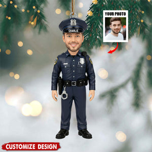 Proud To Be Police Officer - Personalized Police Officer Ornament