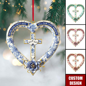 Christian Couple Christmas Ornament - Personalized Gifts For Couple