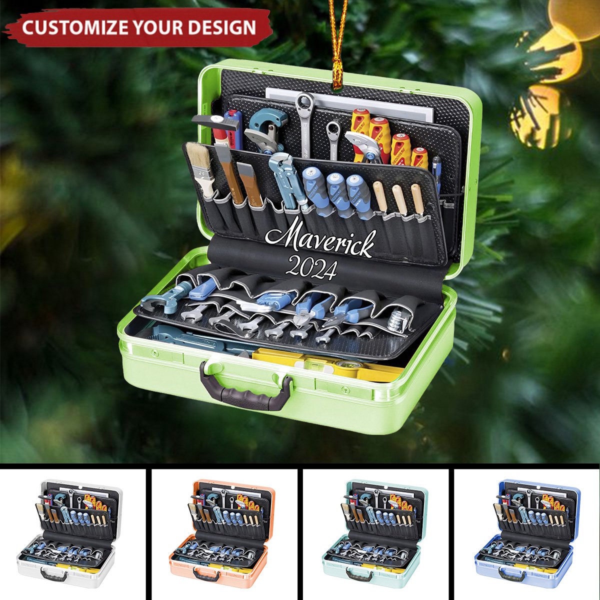 Personalized Electrician Christmas Ornament Gift for Electrician - 2024 New Release