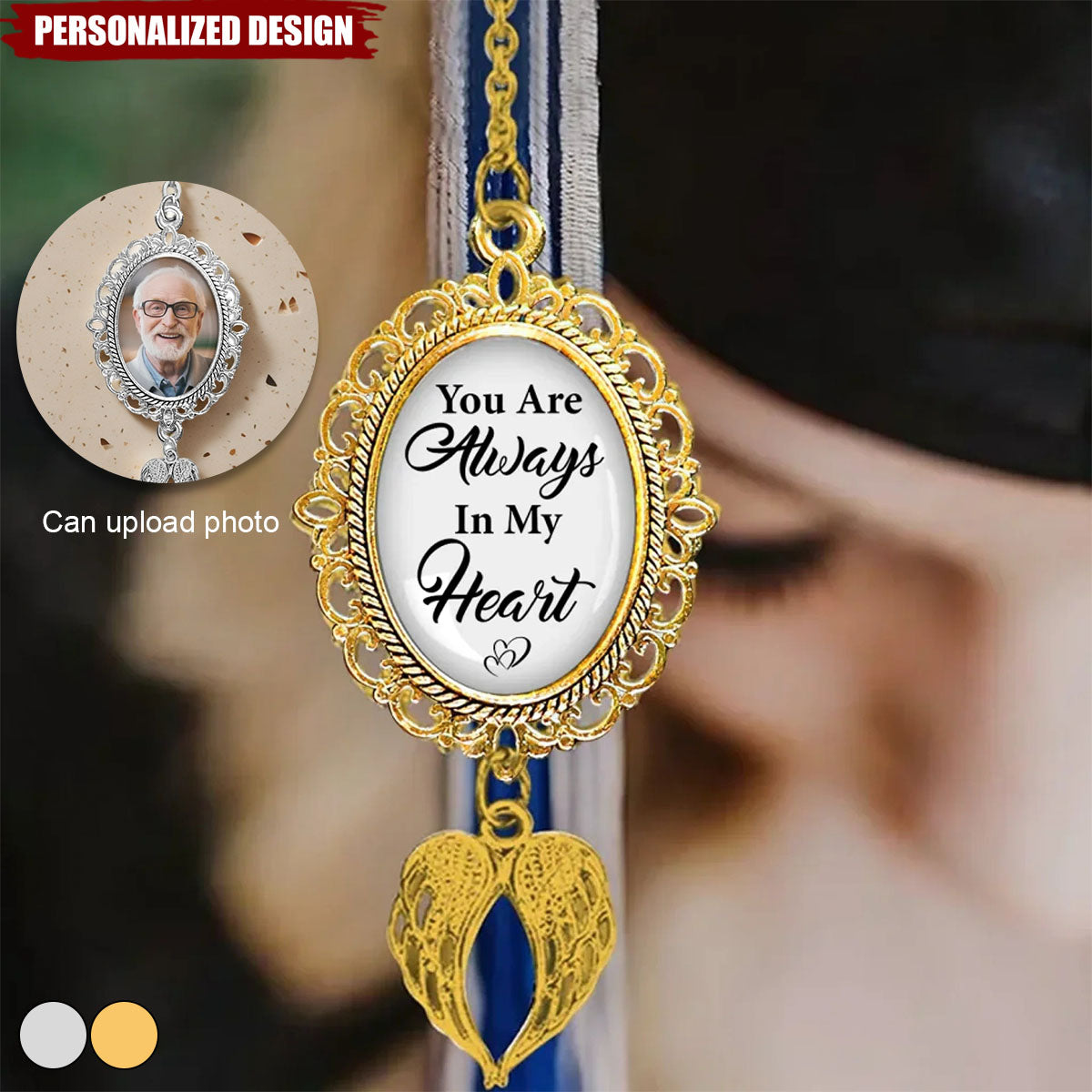 You Are Always In My Heart-Personalized Tassel Charm-Graduation Gift For Loss Of Loved One