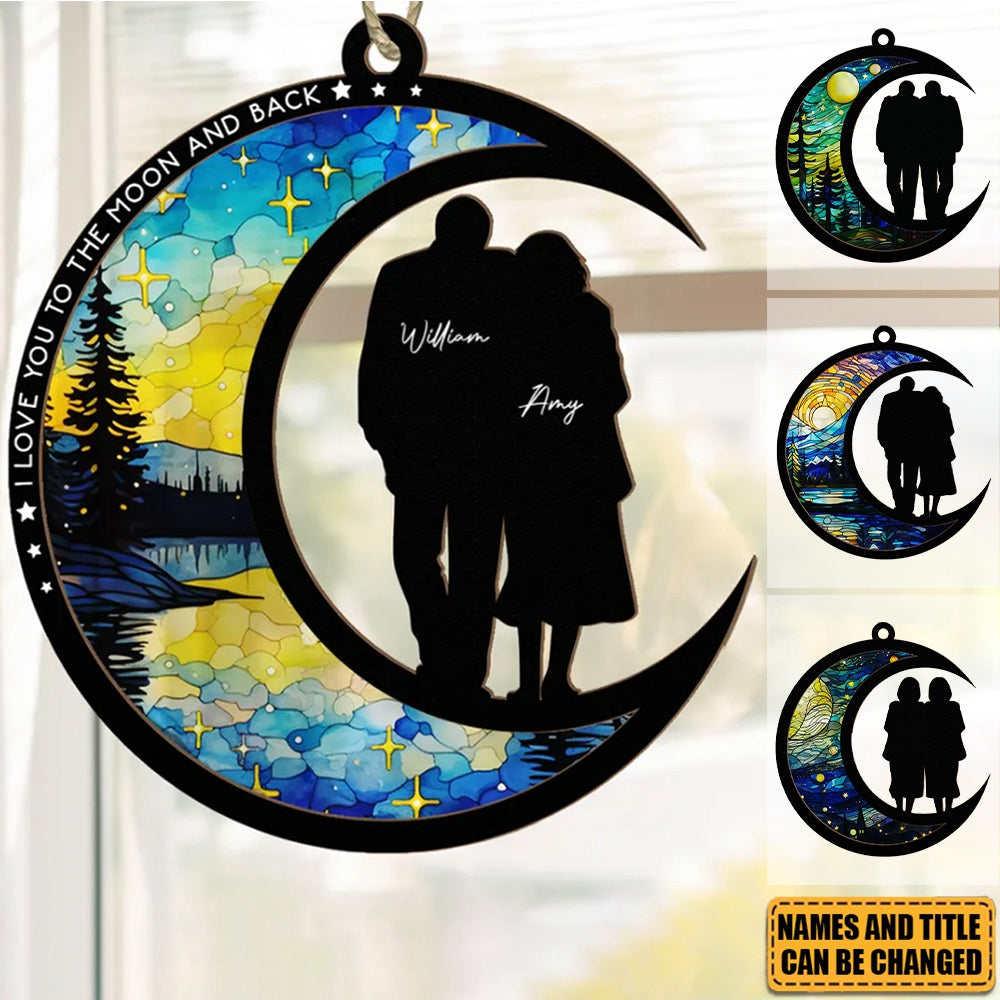 From Our First Kiss Till Our Last Breath - Personalized Suncatcher Ornament