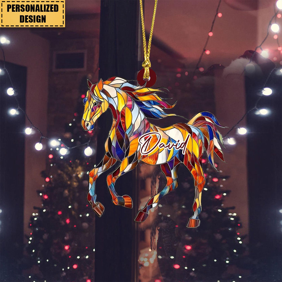 Horse Art Ornament-Personalized Ornament-Gift For Horse Lovers-2024 New Release