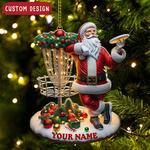 Custom Name Santa Ornament, Santa Christmas Gift