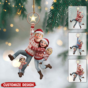Fun Hanging Couple Ornament - Personalized Gifts For Couple