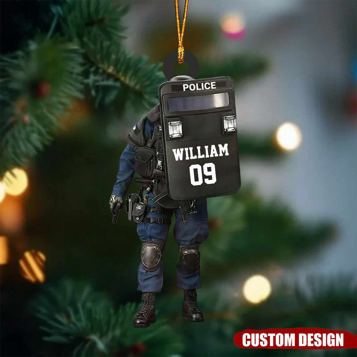 Personalized Police Christmas Ornament - 2024 New Release
