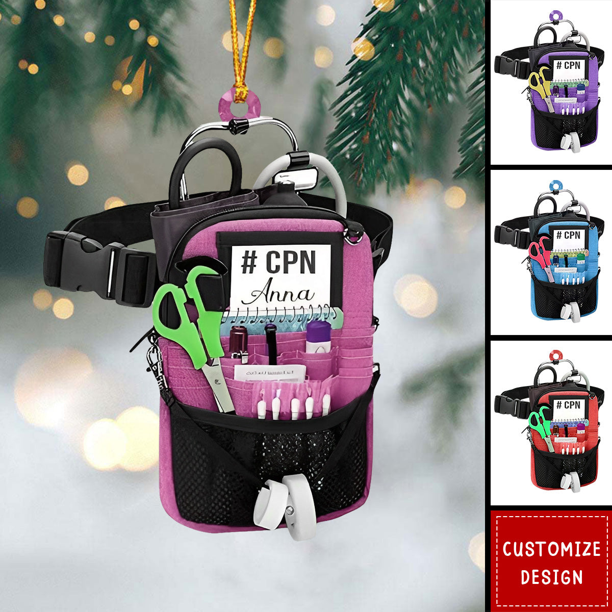 Personalized Nurse Bag Ornaments - Gift For Nurse - 2024 New Release