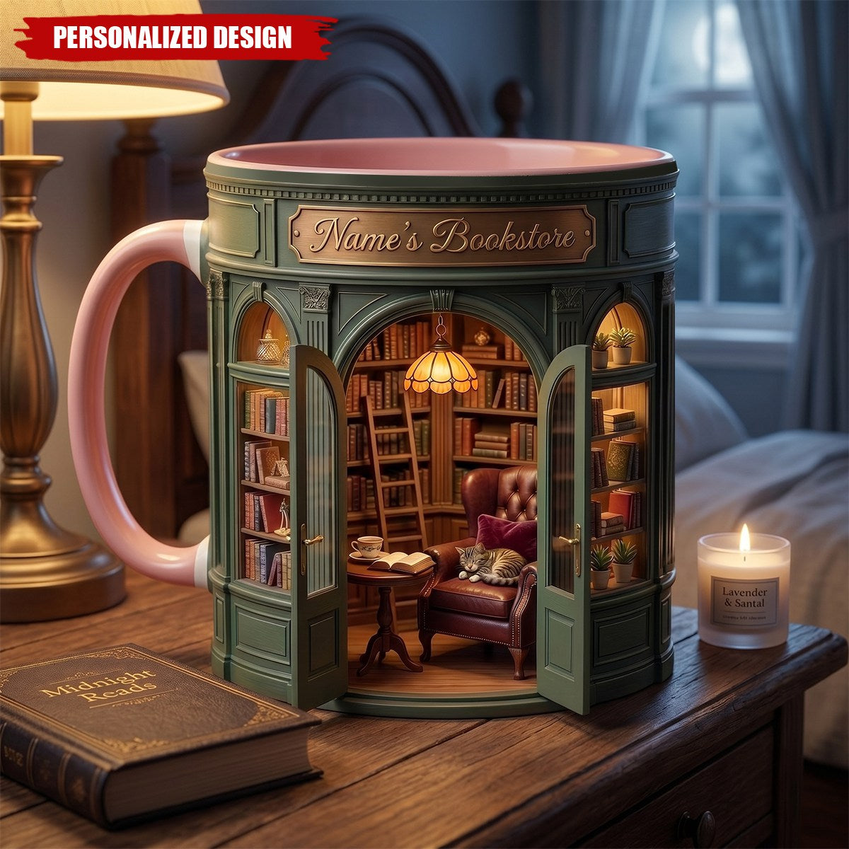 Personalized Owner Book Store Mug-Book Lover Gift