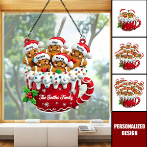 Merry Christmas-Personalized suncatcher-Gift For Family