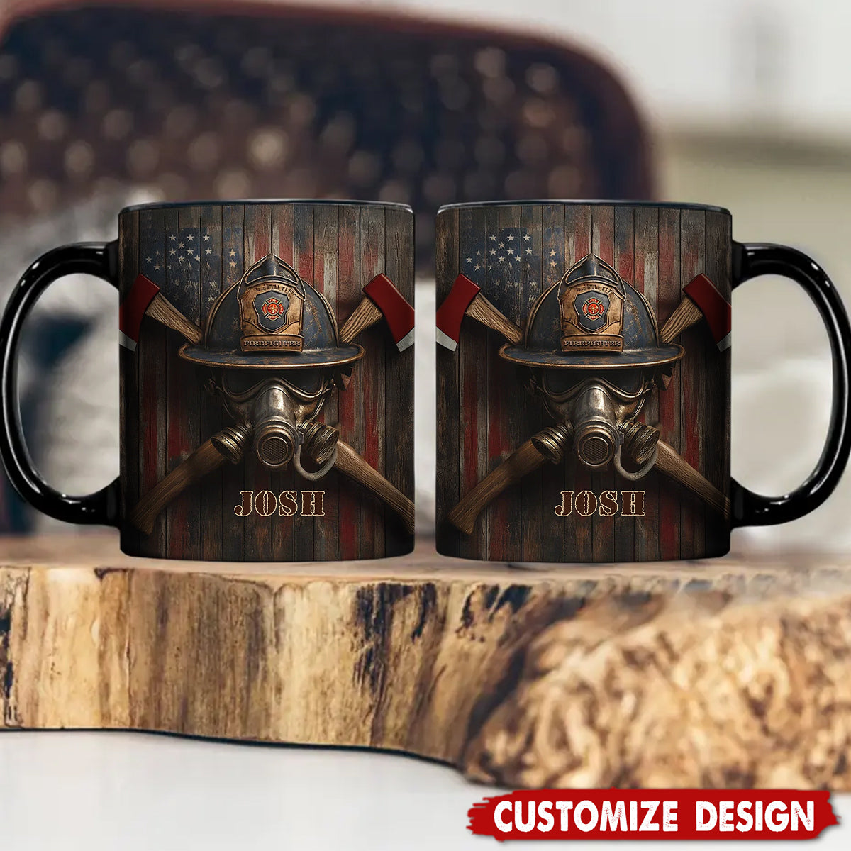 Firefighter's Honor Emblem-Personalized Coffee Mug