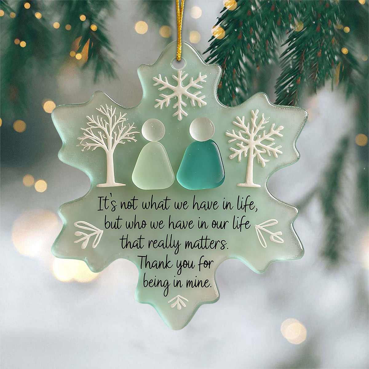 Snowflake Shaped Sea Friendship Decor - Gift For Friend,Family