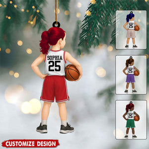 Personalized Kid Basketball Player Ornament - Gift For Basketball Young Lovers  - 2025 New Release