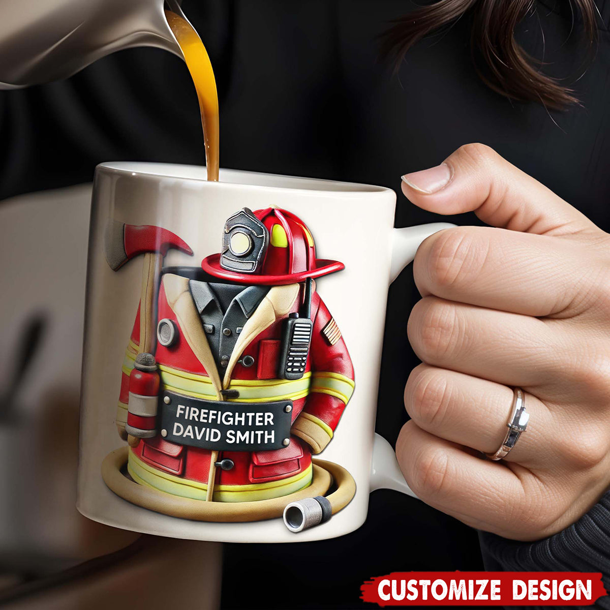 Personalized Firefighter Coffee Mug - Gift For Firefighters