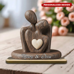 Personalized Couple Wooden Plaque-Anniversary Valentine Gift