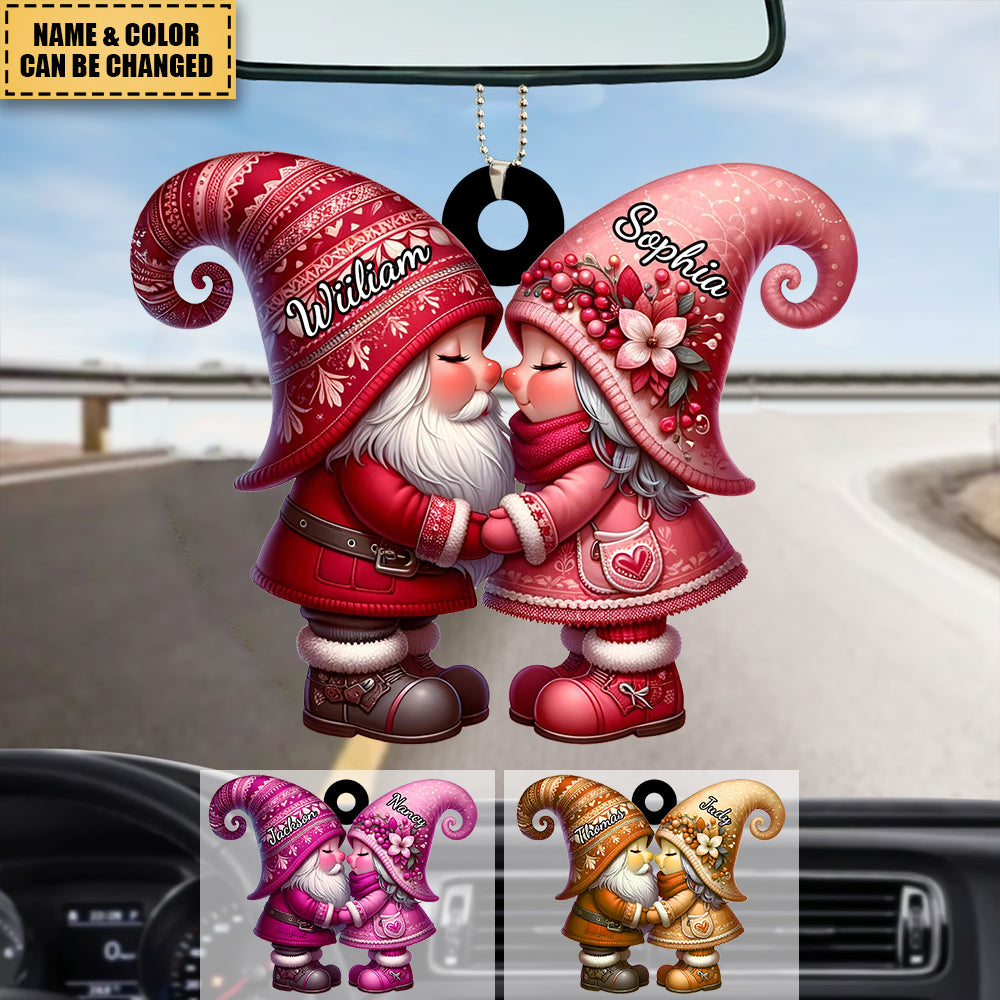 Personalized Dwarf Acrylic Car Ornament - Gift For Couple