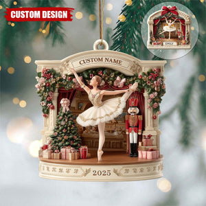 Personalized Nutcracker Ballet Christmas Ornament – Ballerina Stage  Decor