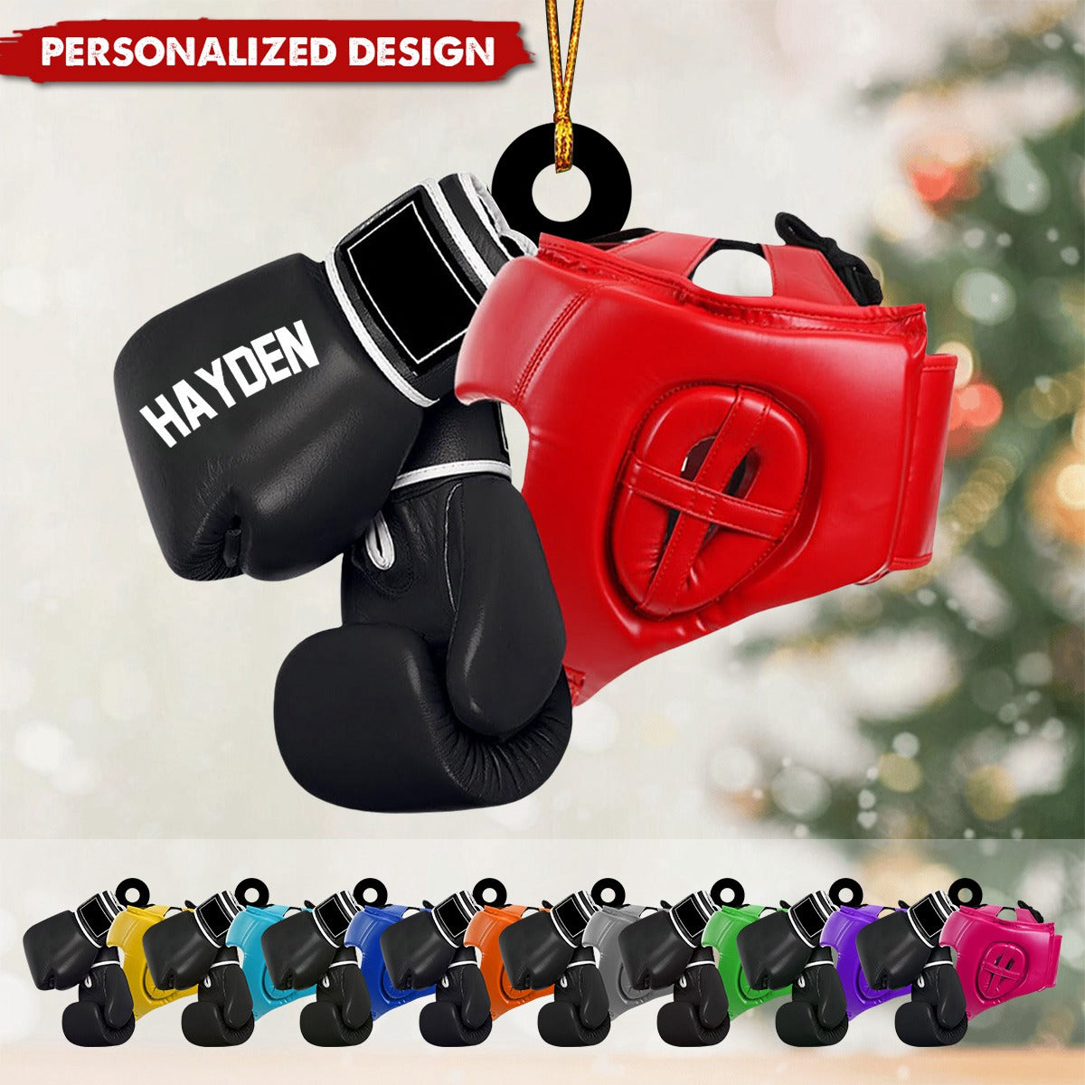 Personalized Boxing Ornament-Gifts For Boxing Lover-2024 New Release