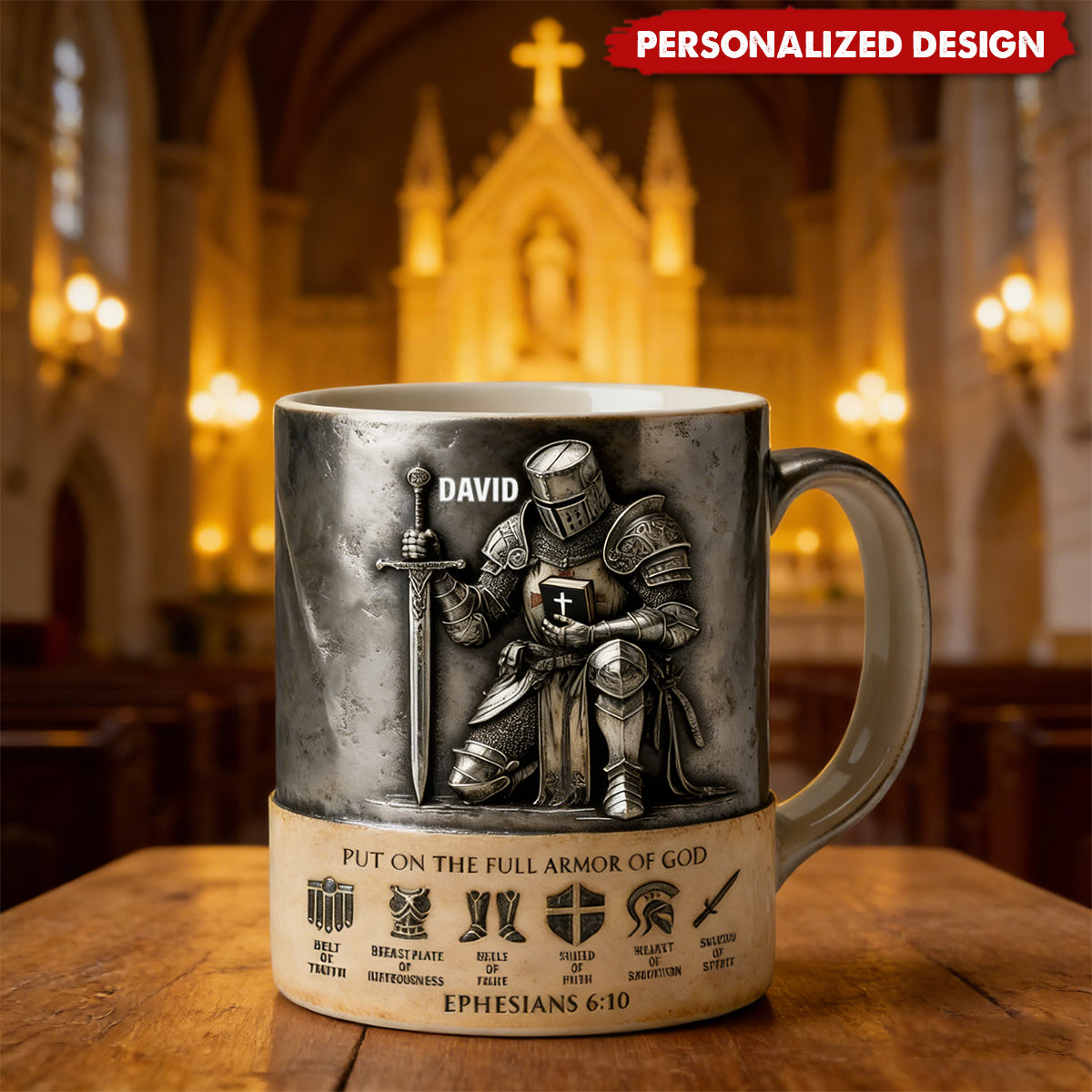 Full Armor Of God-Personalized Mug-Gift For Christian
