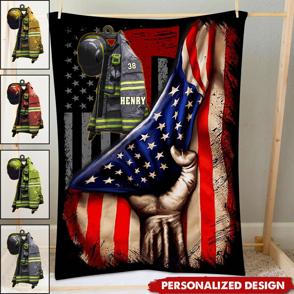 We Proud Of You,Always remember you-Personalized Blanket-Gifts For Firefighter