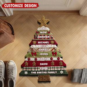 Merry Christmas - Personalized Family Non-Slip Tufted Rug