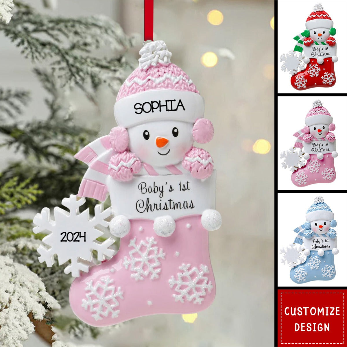 Baby Christmas - Personalized Christmas Acrylic Ornament - 2024 New Release