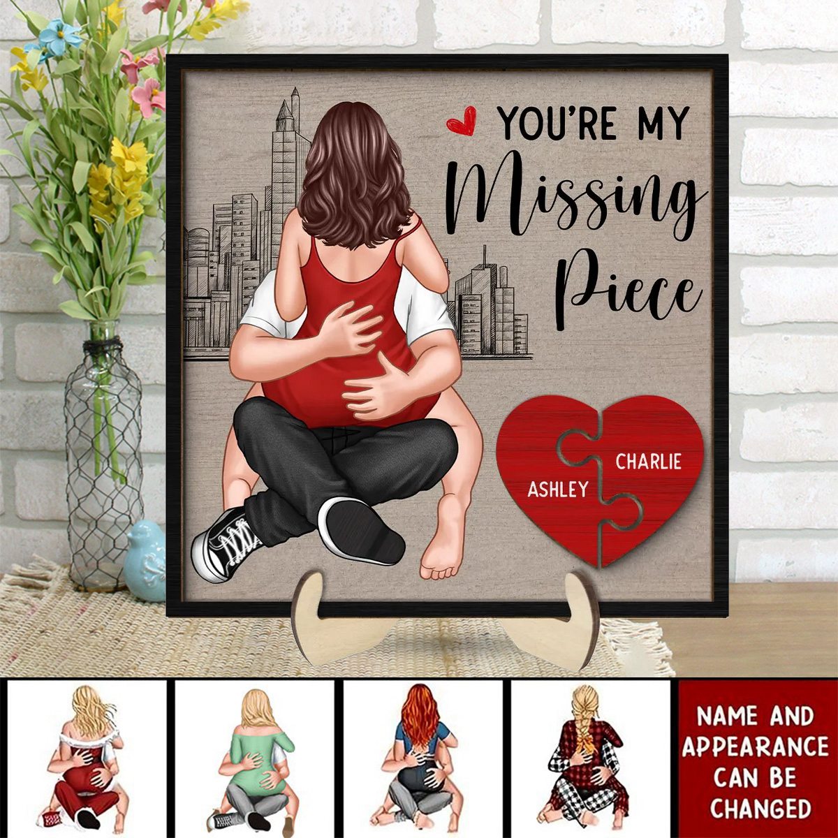 Couple You Are My Favorite Thing To Do Personalized 2-Layer Wooden Plaque