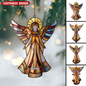 Handmade Acrylic Angel Christmas Window Ornament Guardian Angel Home Decor Gift