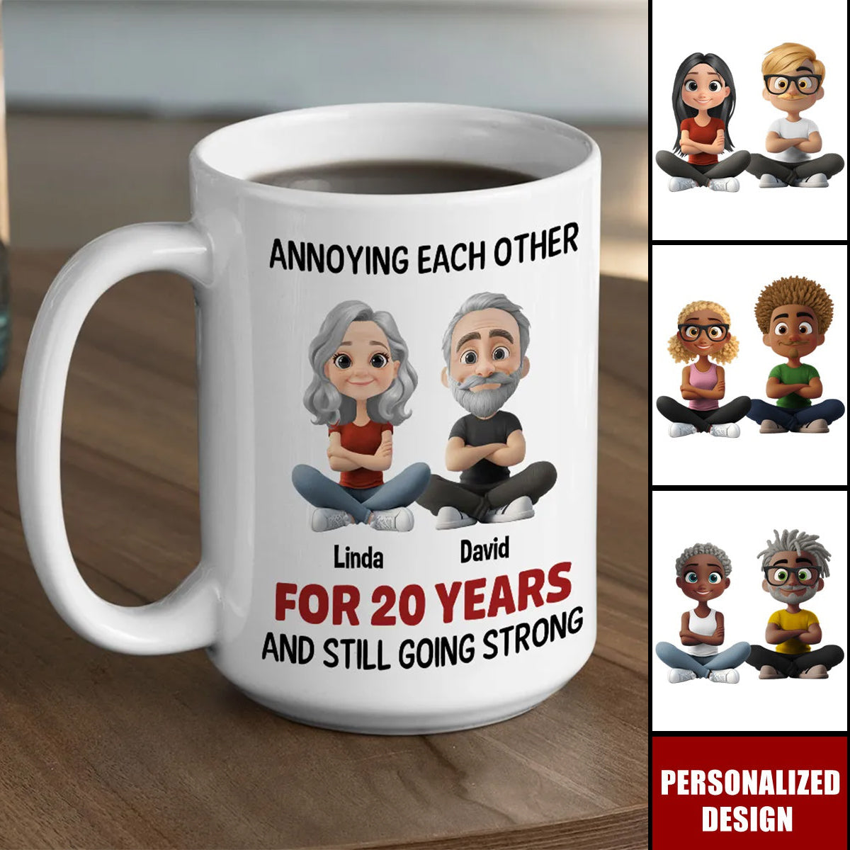 Annoying For Years Couple - Personalized couple Coffee Mug