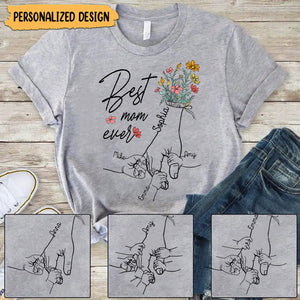 Holding Grandma/Mom's Hand - Personalized Shirt