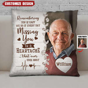 Personalized Photo Pillow - Memorial Gift For Family, For Pet