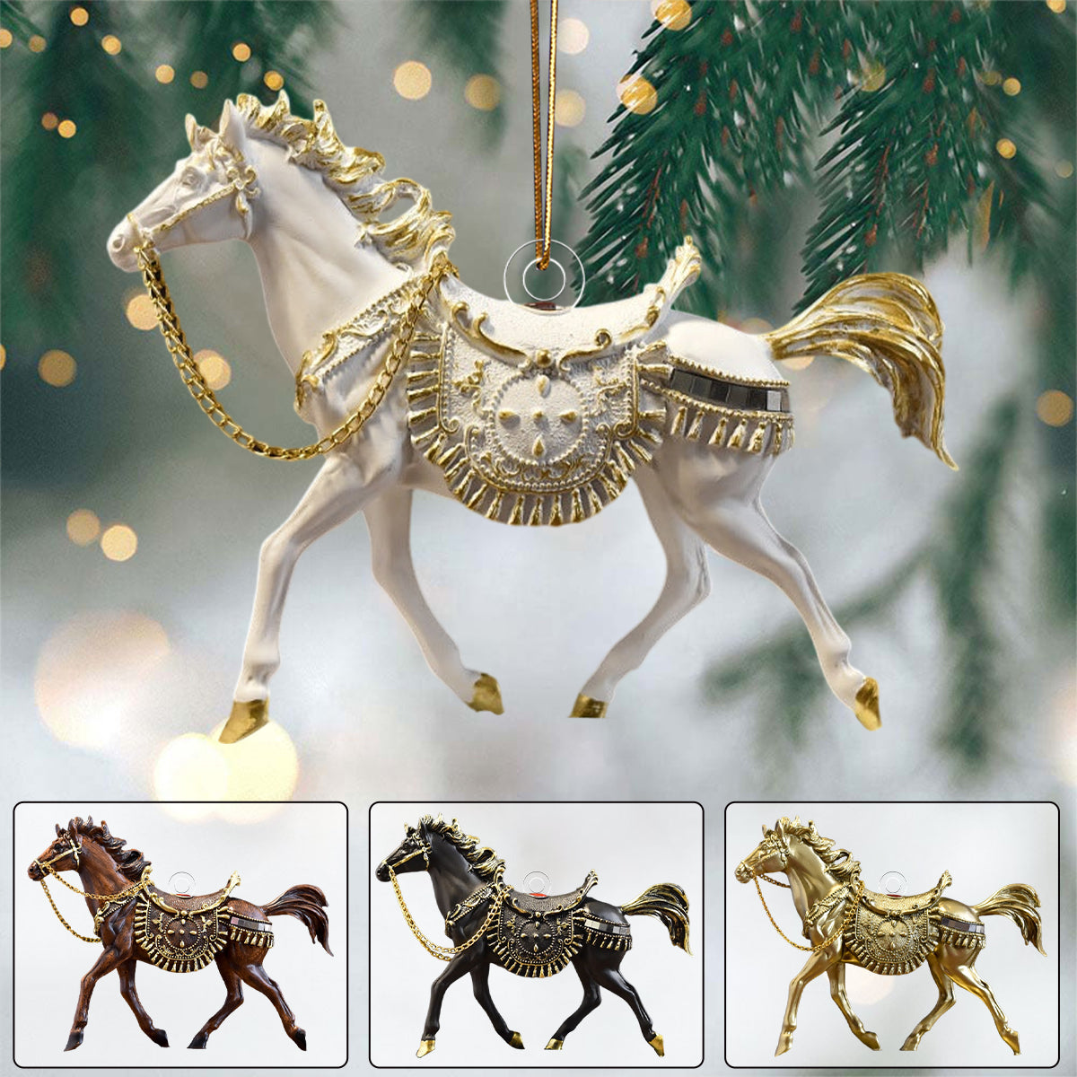 Vintage Running Horse Sculpture: Symbol of Power and Prosperity