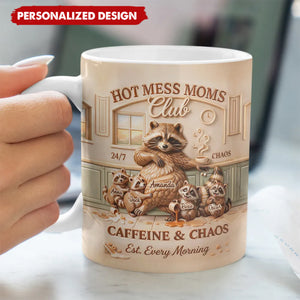 Personalized Hot Mess Moms Club Mug-Mother's Day Gift for Wife